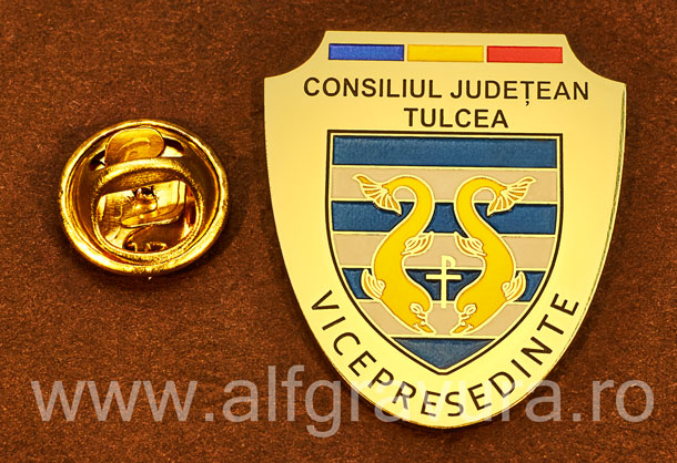 Insigna gravata alama Vicepresedinte Consiliul Local Tulcea