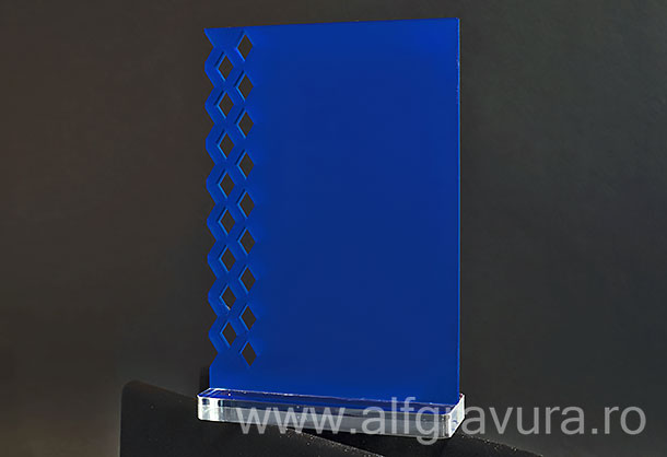 Trofeu acril albastru TT10-A