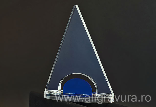 Trofeu acril albastru TT12-A