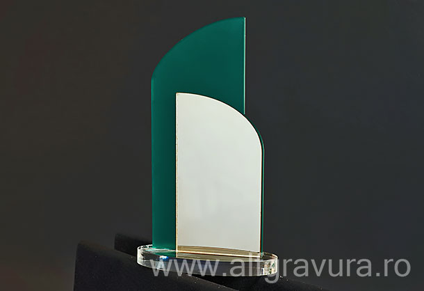 Trofeu acril verde TT11-V
