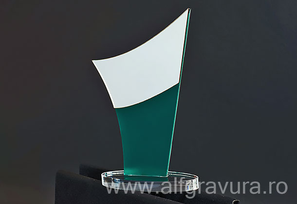Trofeu acril verde TT5-V