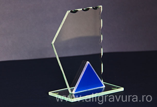 Trofeu sticla pentagonal