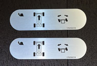 Etichete gravate din aluminiu