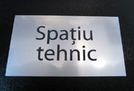 Placute gravate aluminiu