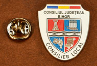 Insigne Placate Nichel Consilier Local Bihor