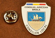 Insigne Placate Nichel Consilier Local Braila