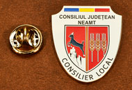 Insigne Nichelate Consilier Local Neamt