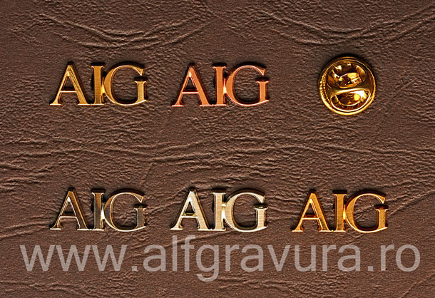 Insigna Litere Decupate Aurite Insigna Litere Aurite Decupate