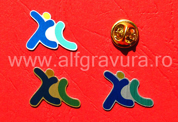 Insigne aluminiu imprimat policromie