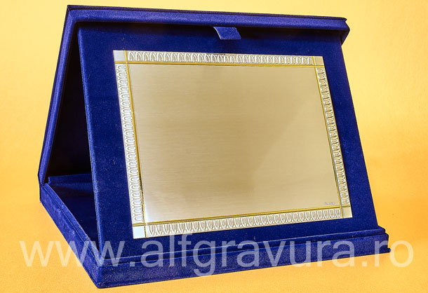 Caseta Plus Albastru - Placheta Argintata PAL61
