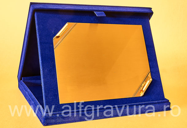 Caseta Plus Albastru - Placheta Aurita PAL62