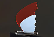 Trofee acril rosu tt3-r