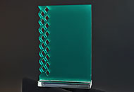 Trofee acril verde tt10-v