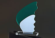 Trofee acril verde tt3-v