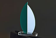 Trofee acril verde tt7-v