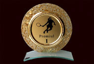 Trofee rotunde sticla aurie