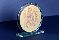 Trofee sticla rotunde